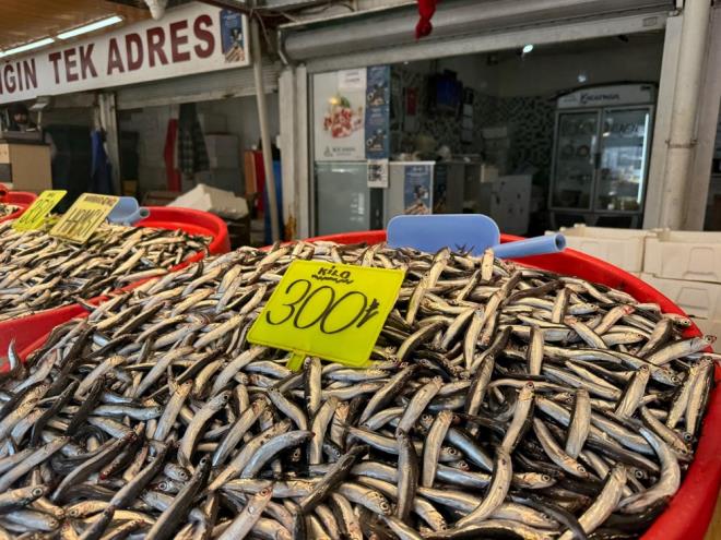 Vatandalar her zaman ucuz ve taze balk istiyor. Balk bol olursa fiyatlar der, az olursa ykselir. u anda hamsi 400 TL, istavrit 250-300 TL, sardalya 150-200 TL, inekop 600 TL, upra ve levrek ise tanesi 200 TL'den satlyor. nmzdeki gnlerde havalar byle giderse fiyatlarn deceini tahmin ediyoruz" diye konutu.