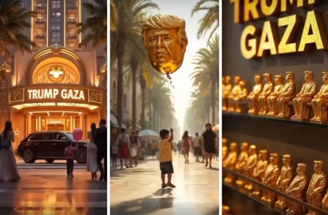 "TRUMP'IN GAZZE'S SONUNDA BURADA"    ABD Bakan Donald Trump'n Truth Social hesabndan paylat skandal yapay zeka videosu sosyal medyada tartmalara neden oldu.    Trump, videoda kendisini ve srail Babakan Binyamin Netanyahu'yu Gazze'de tatil yaparken gsterdi.    Videonun arkasnda, "Donald Trump sizi zgrletirecek, hayat herkesin grebilecei hale getirecek. Tnel yok, korku yok, Trump'n Gazze'si sonunda burada" szlerinin yer ald bir ark yer ald.