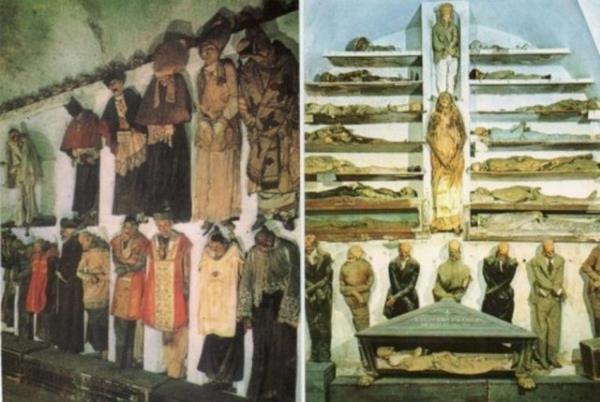 talya'nn Palermo kentinde bulunan Kapuin Manastr'nn altnda bulunan 500 yllk mezarlkta muhafaza edilen 8 bini akn mumya, her yl onbinlerce turisti manastra ekiyor. Mumyalarn en eskileri 16. yzyldan kalma.