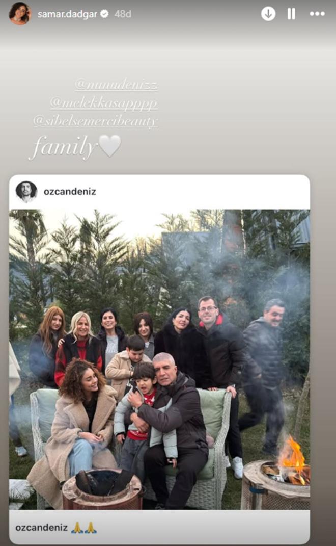 Deniz'in ei "aile" notuyla paylam yapt.