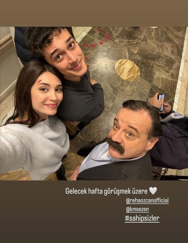 Sahipsizler'de Duygu'yu canlandran Nilsu Ylmaz ise hastane sahnesinde Kaan Mirac Sezen ve Reha zcan ile verdii pozu "Gelecek hafta grmek zere" diyerek takipileriyle paylat.    Bu paylam Kaan Mirac Sezen de kendi sosyal medya hesabndan takipilerinin beenisine sundu.