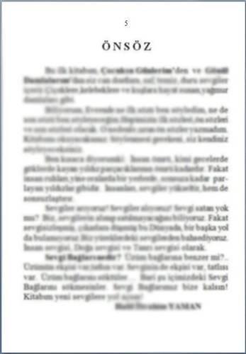 Kitaplarn n szlerini okumamak