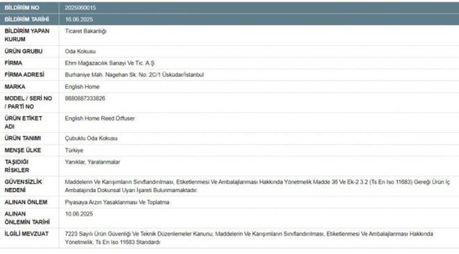 lgili rnn gvensizlik nedeni yle akland: