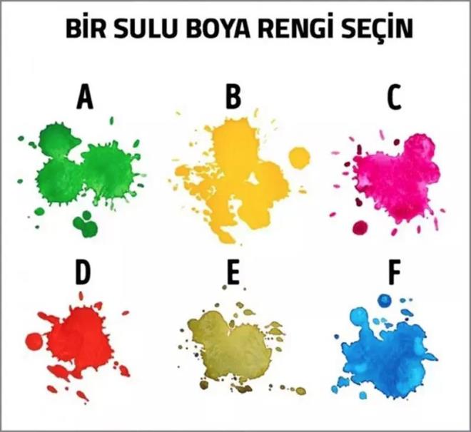 Bu renklerden bir tanesini sein.