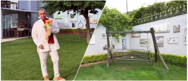 ALESYLE ZAMAN GERMEKTEN HOLANIYOR    Zamannn byk ounluunu ailesiyle geiren nl arkcnn, evinin bahesinde de eitli aalar yer alyor.