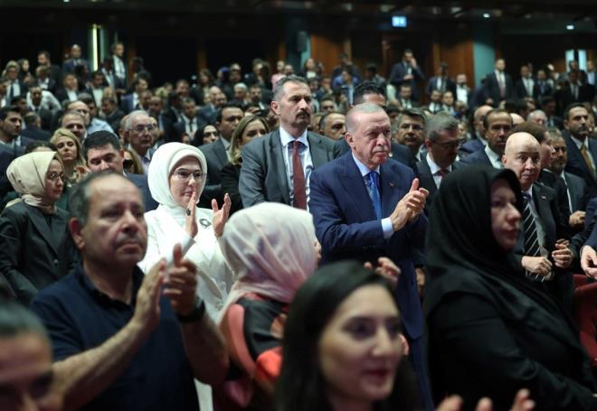 Cumhurbakan Erdoan, Betepe'deki 15 Temmuz etkinliine katld.