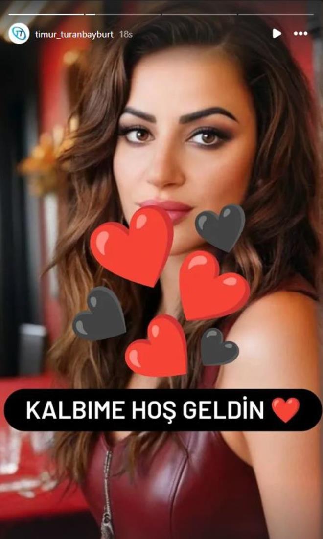 Timur Turanbayburt paylamnda, "Kalbime ho geldin" ifadesini kulland.