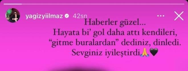NAZAN NCEL'DEN Y HABER GELD<p>    Hastaneye kaldrlan ve sevenlerini korkutan Nazan ncel'in son salk durumuyla ilgili basn danman Yaz Ylmaz, sosyal medya hesabndan bir aklama yapt.