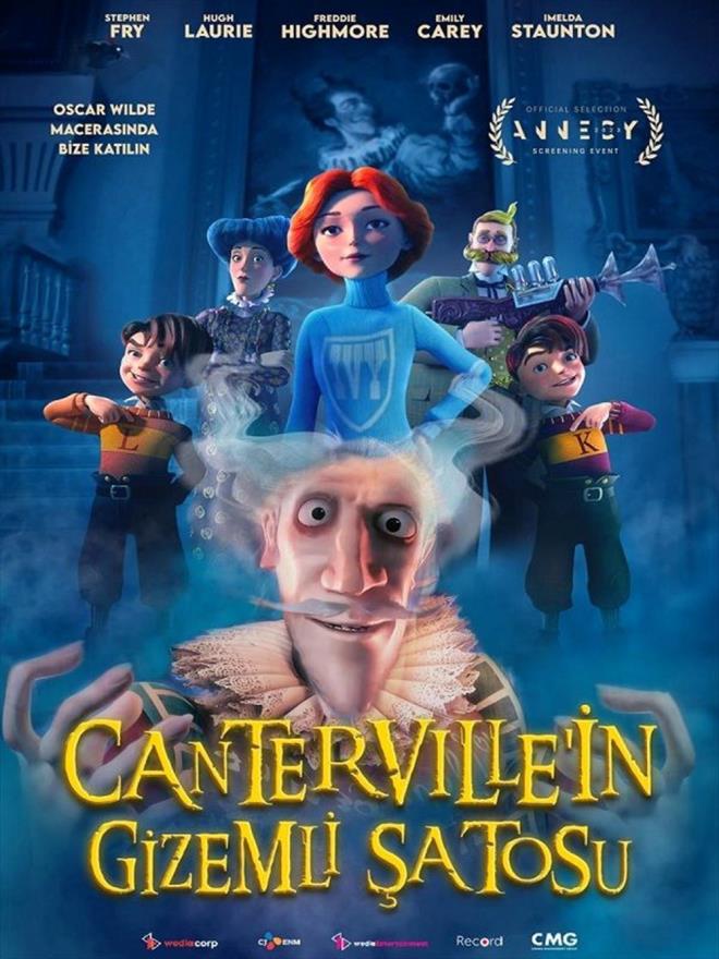 CANTERVLLE'NN GZEML ATOSU    Robert Chandler ve Kim Burdon'un ynettii 2023 yapm animasyon film "Canterville'in Gizemli atosu", 300 yldr Sir Simon de Canterville'in hayaletinin yaad konaa tanan bir ailenin hikayesini anlatyor.