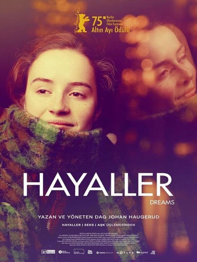 HAYALLER    Norveli ynetmen Dag Johan Haugerud'un 2025 Berlin Film Festivali'nde Altn Ay dl alan filmi "Hayaller", gen bir kzn retmenine duyduu youn platonik ak merkezine alyor.    Ella Overbye, Selome Emnetu ve Ane Dahl Torp'un rol ald Haugerud lemesinin son filminin konusu zetle yle:    "Johanne'in gnlndeki yazlar okuyan annesi ve yazar olan bykannesi, bir yandan yazdklarnn akl karsnda sarslrken, dier yandan metinlerin gc ve hikayenin etkileyiciliinden bylenirler. Romantik idealler ile gereklik arasnda gidip gelen Johanne, bu srete kendini kefetme, toplumsal kabuller ve ak gibi karmak duygularla yzleir."