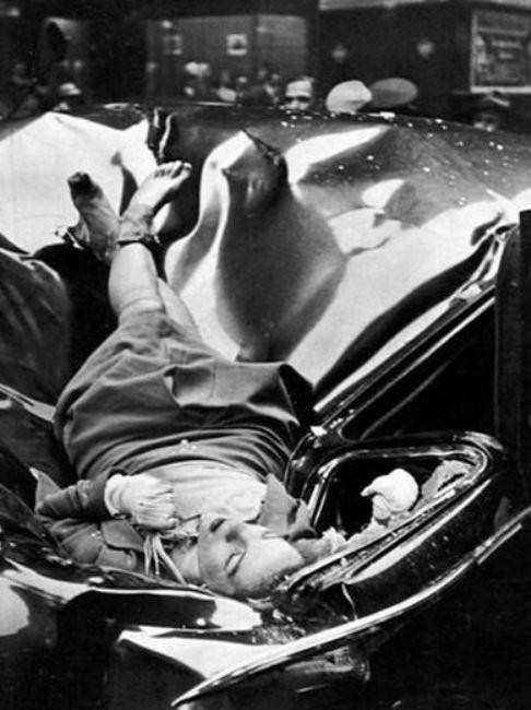 Empire State binasnn 83'nc katndan atlayarak intihar eden Evelyn McHale'in bu grnts tarihin en gzel intihar olarak biliniyor, 1947