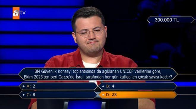 Yarmac soruya "28" cevabn verdi.