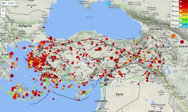 "YEN BR FAY TESPT EDLD"<p>    Ayrca Ankara, Kocaeli ve Eskiehir Teknik niversiteleri?nin ortak almalaryla Kayapa-Yeniehir arasnda 95 kilometre uzunluunda yeni bir aktif fay hatt tespit edildiini aklayan Aykan, bu hattn henz MTA?nn diri fay haritasnda yer almadn syledi.