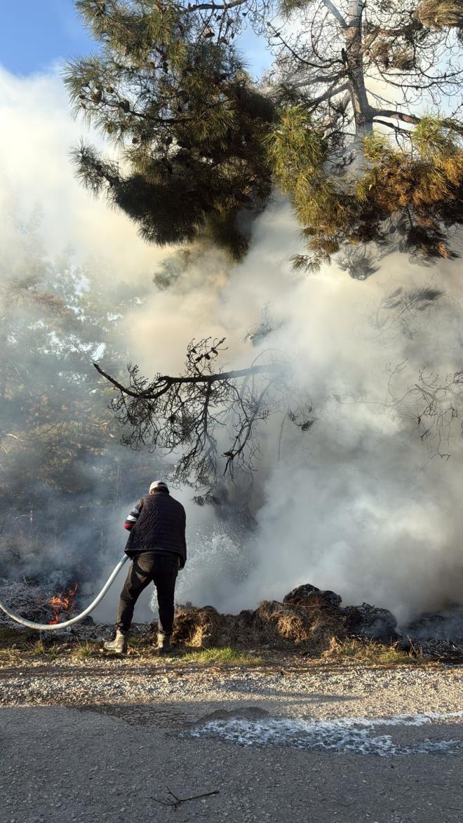 St tank bu kez yangn sndrd<br>   Emeli, basnl pompayla soutma tankndaki stleri alevlere skarak yangna ilk mdahaleyi yapt.