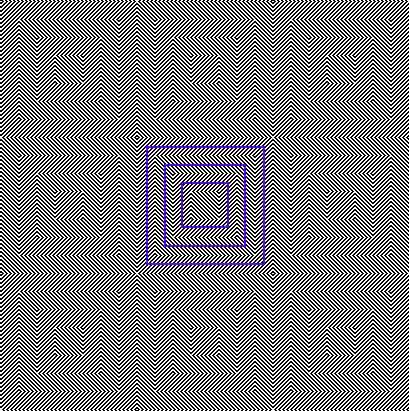 Ortadaki mor izgiler aslnda mkemmel birer kare... Siz yamuk gryorsanz, gznz yanlyor...