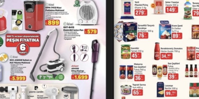 A101, BIM ve �OK Akt�el katalo�u