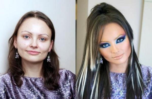 Rus makyaj sanats Vadim Andreev kelimenin tam anlamyla harikalar yaratyor