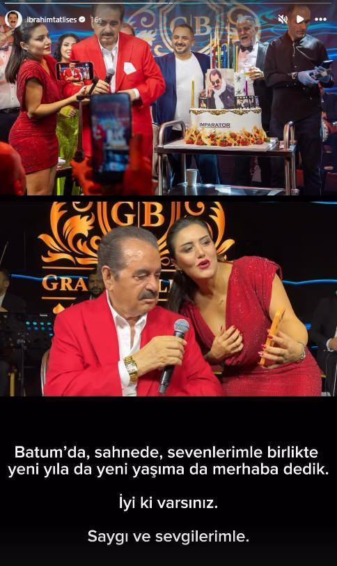 <em><strong>�brahim Tatl�ses'in payla��m�;</strong></em>