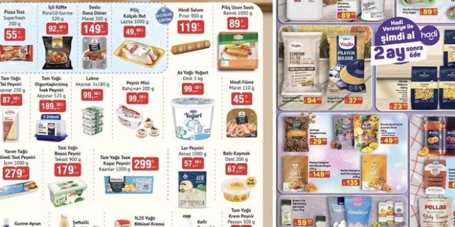 A101, BIM ve �OK Akt�el katalo�u