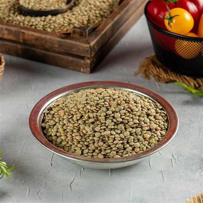 ZENG�N B�R PROTE�N KAYNA�I  <br>  Hem b�t�e dostu olmalar�yla hem de zengin i�eri�iyle ezber bozan ye�il mercimek, protein al�m�n� bitkisel yollarla desteklemek isteyenler i�in harika bir lezzet. 100 gram�nda yakla��k 23-26 gram protein bulunan ye�il mercimek, kas yap�s�n� destekler ve onar�m� h�zland�r�r.