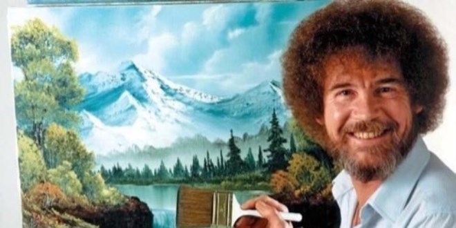 Bob Ross'un canl� yay�nda yapt��� 3 eseri rekor fiyata sat�ld�!