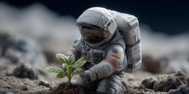 Ay'da tar�m ba�l�yor mu?