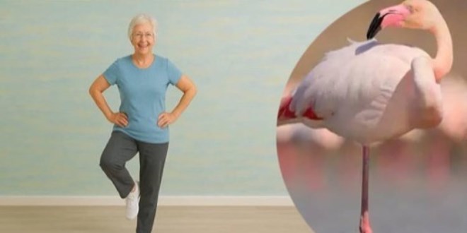 Tek ayak �zerinde durun, bedeniniz ka� ya��nda �l��n!