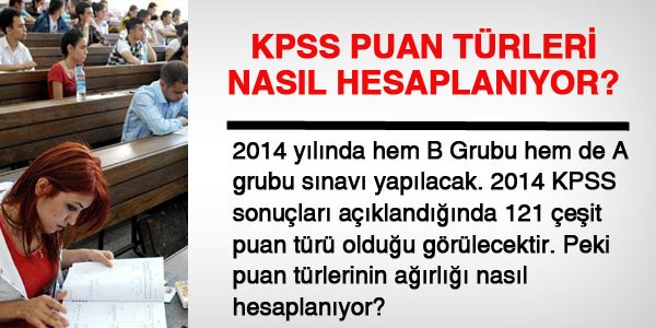 <p>KPSS puan trleri nasl hesaplanyor? balkl haberimiz iin <a href="http://www.memurlar.net/haber/413953/" target="_blank">tklaynz</a>.     (17 Ekim)</p>