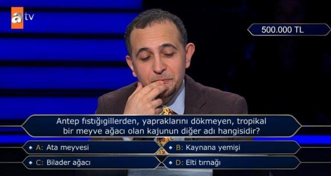 <strong>Yar��mac� seyirci jokeri hakk�n�n kald���n� bilmesine ra�men kullanmak istemedi.</strong>