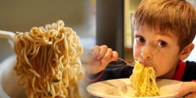�ocuklarda Noodle hipertansiyona yol a��yor!