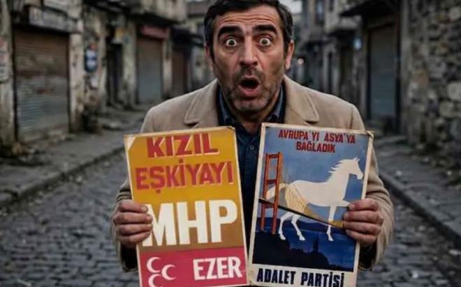 �zg�r �zel'in sosyal medya hesab�nda CHP bayra��n�n bulundu�u profil foto�raf�n� kald�rmas� ve kapak foto�raf�na da "YEN� PART�" ibaresi eklemesi, ge�mi� y�llardaki se�im afi�lerini hat�rlatt�...