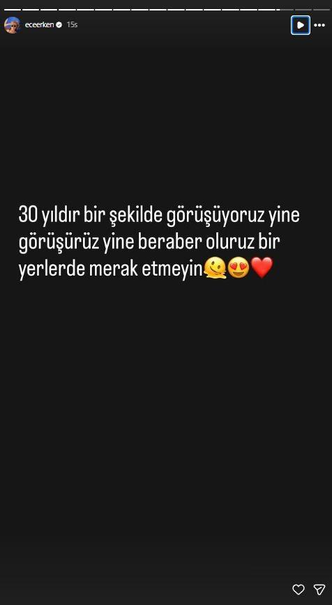 <strong><span><em>"30 y�ld�r bir �ekilde g�r���yoruz yine g�r���r�z yine beraber oluruz bir yerlerde merak etmeyin"</em></span> diye yeni bir a��klama yapan Ece Erken, program�n yeni sezonunda olmayaca�� iddialar�n� g��lendirdi.</strong>