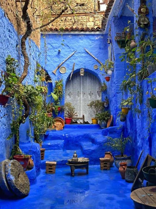 B�lge sakinlerinin bir di�er iddias� ise mavi rengin g�ne�li g�nlerde daha serin ve huzurlu bir atmosfer olu�turdu�u y�n�ndeki g�r��leri oldu.