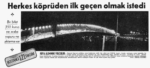 Bir bilet 350 Kuru, ne araba vapuru ne aktarma var...