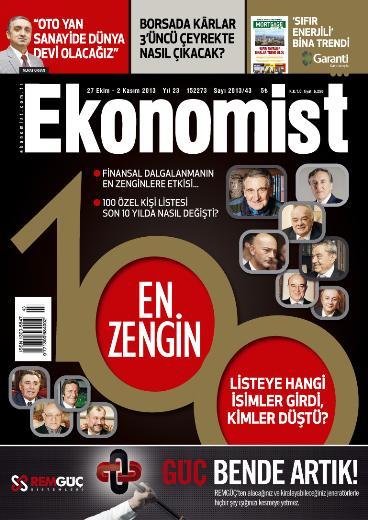 Ekonomist dergisinin hazrlad En Zengin 100 almas sonuland. Bu yl 10&#8217;uncusu gerekletirilen listenin zirvesinde 8 milyar dolar aan servetiyle Ko ailesi bulunuyor. kinci sra ise ahenk ailesinin.     te Trkiye'nin en zengin aileleri...