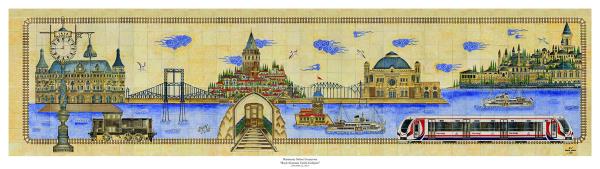 "Asrn Projesi" olarak nitelendirilen Marmaray'n skdar ve Sirkeci istasyonlarnn duvarlar, znik ilesinde klasik Osmanl ini motiflerinden esinlenilerek retilen devasa panolarla sslendi.