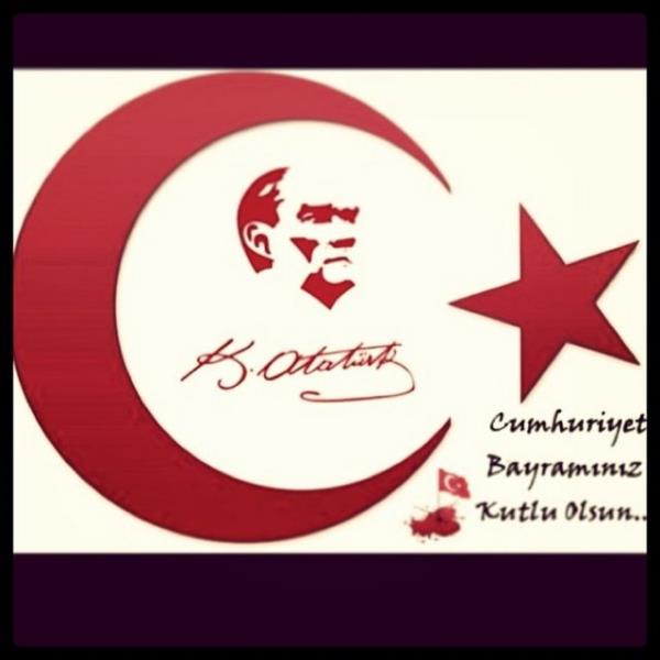 <b>DUYGU ETNKAYA</b> 29Ekim Cumhuriyet Bayram Kutlu Olsun Cumhuriyetimizin 90. yl dnmn kutlamann gururunu yaamakta olduumuz bu gnde, Trkiye Cumhuriyeti Devleti?ni kuran Byk nder Gazi Mustafa Kemal Atatrk bata olmak zere; lkemizin gelimesinde ve milletimizin adalamasnda emei geen insanlarmza kranlarm arz eder, aziz vatan topra uruna canlarn feda etmekten ekinmeyen tm ehitlerimizi rahmetle anarm.