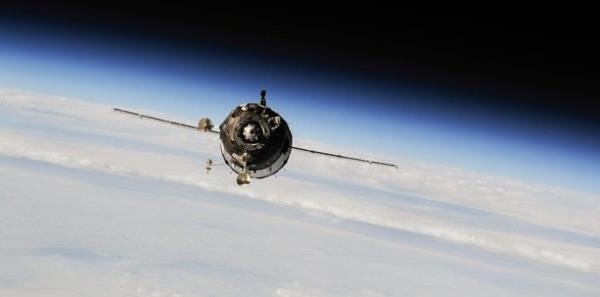 Rusya'ya ait Soyuz uzayarac Eyll sonunda uzay istasyonuna yaklarken grntlenmi.