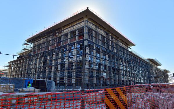 Babakan Erdoan, Cuma namaz sonras, Betepe'de devam eden Babakanlk yeni binas inaat gezerek, yetkililerden bilgi ald.