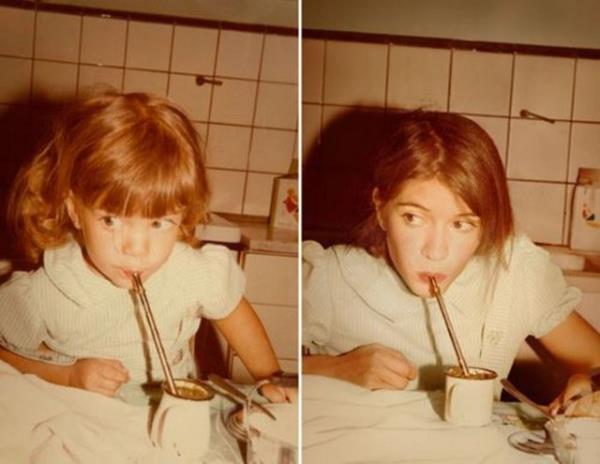 Sosyal medyada yeni trend: Bu kez kullanclar ocukluk fotoraflarnda verdii pozun birebir aynsn yllar sonra veriyor. Bylelikle ortaya ilgin kareler kyor...