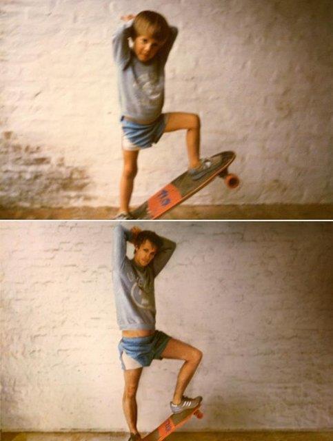 Sosyal medyada yeni trend: Bu kez kullanclar ocukluk fotoraflarnda verdii pozun birebir aynsn yllar sonra veriyor. Bylelikle ortaya ilgin kareler kyor...