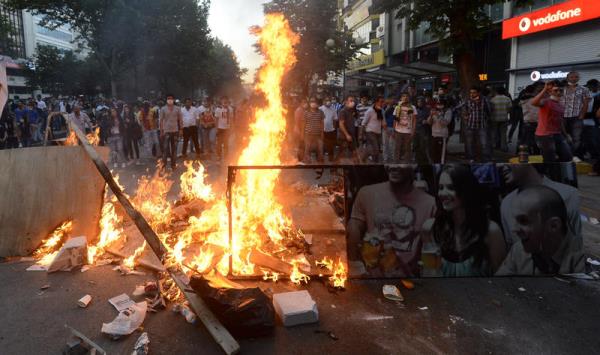 <P>Taksim Gezi Park'ndaki olaylar protesto iin Ankara'nn farkl semtlerinde toplanan gruplara polis mdahale etti. Polisin att gazdan ok sayda gsterici ve vatanda etkilendi.</P>