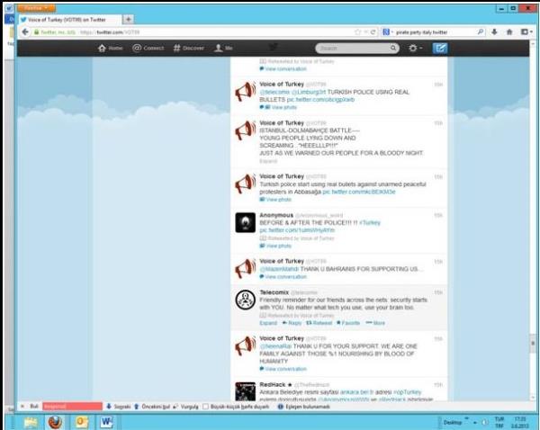Taksim'de balayan eylemlerle birlikte sosyal medyada zellikle Twitter'da yalan haberler de dolamaya balad.