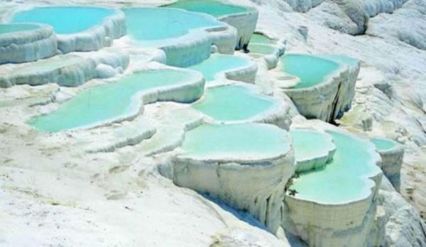 20-DENZL  Pamukkale Travertenleri, Hierapolis Antik Kenti, Buldan Bezi, Havlu ve Bornoz retimi, Gney elalesi, Karahayt Kaplcalar, Kzldere Jeotermal Kayna , Denizli Horozu