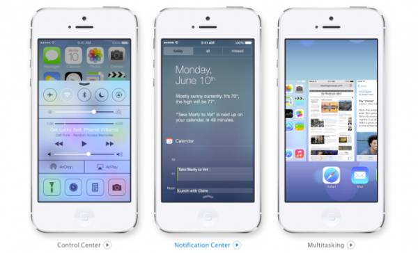 iOS 7 tan�t�ld�.. �lk g�r�nt�ler