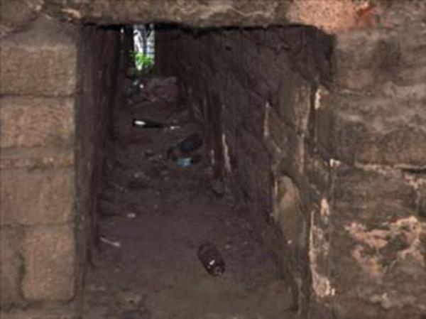 Sonunda pagan bu ikencelere daha fazla dayanamad; ama lrken anlalmaz bir lisanda, arada antik Latince'ye benzer kelimeler kullanarak dua tarz szler syledi.