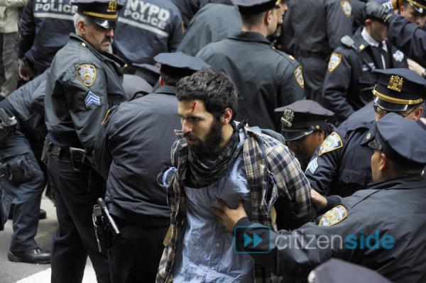 <b>Amerikan polisinin Wallstreet olaylar�na m�dahalesi</b>