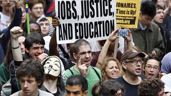 <b>Amerikan polisinin Wallstreet olaylar�na m�dahalesi</b>