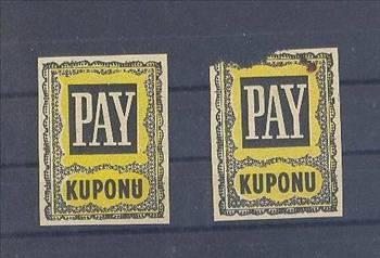 PAY KUPONLARI:    Gazetelerin s�k s�k kampanyalar d�zenleyerek �ekili�le hediyeler da��tt��� y�llarda �zellikle H�rriyet, Milliyet, G�nayd�n ve Terc�man’�n logolar�n�n sa��nda ve solunda damga pulundan biraz daha b�y�k ebatlarda kesilmek �zere ayr�lm��, �zerleri numaral� “Pay kuponlar�” olurdu. Dileyen okuyucu herg�n numara s�ras�yla bu pay kuponlar�n� keserek, verilen adrese postalar, kar��l���nda kendine bir kura numaras� g�nderilirdi. Kampanya sonunda yap�lan �ekili�te kazanan okura; daire, araba, mobilya, bisiklet, radyo gibi hediyeler verilirdi.
