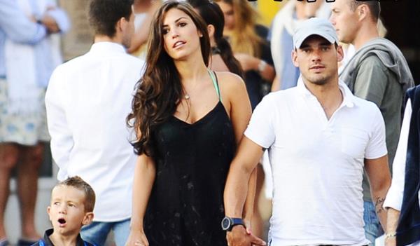 Wesley Sneijder & Yolanthe Cabau